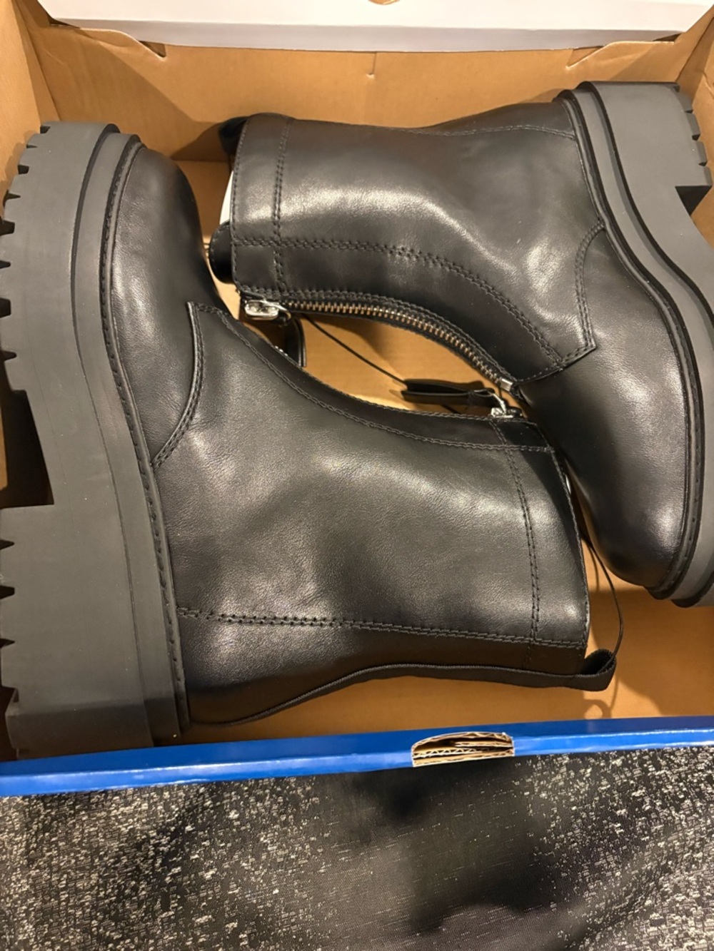 Arizona Jean Company Black Combat Moto Boots